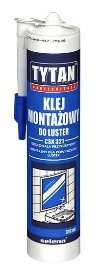KLEJ MONTAŻOWY 310ML TYTAN DO LUSTER Tylko dziś